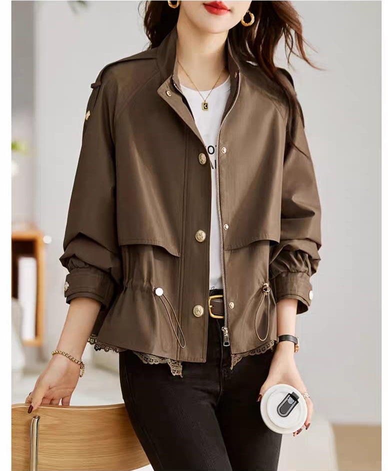 Fashion jacket women's 2024 new trend windbreaker