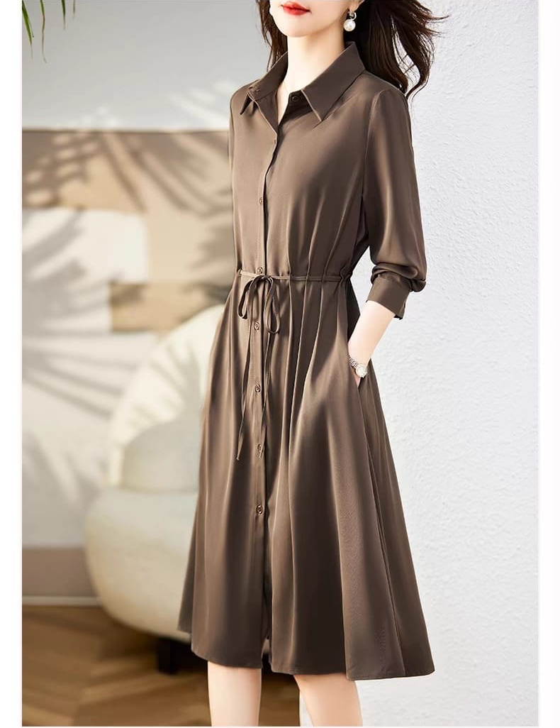 2024 new spring dress long sleeves