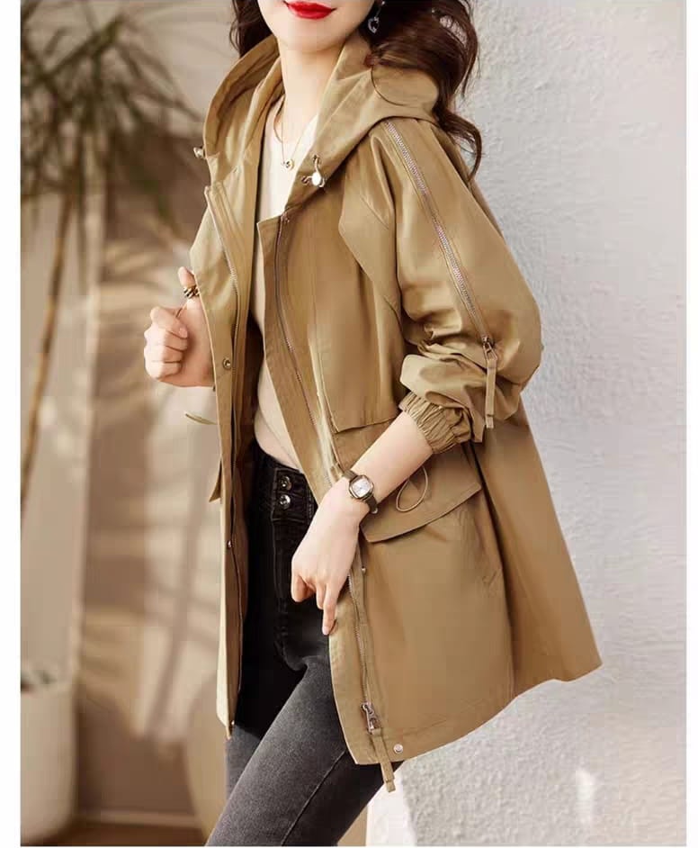Outerwear Women's 2024 New Trendy Windbreaker