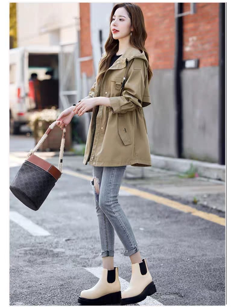Fashion jacket spring women's 2024 new trend windbreaker