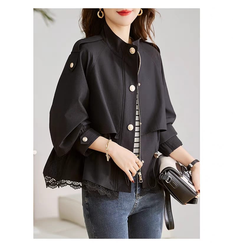 Fashion jacket women's 2024 new trend windbreaker