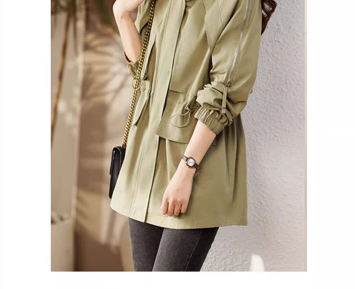 Outerwear Women's 2024 New Trendy Windbreaker