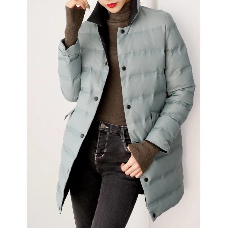 Fashionable New Down Jacket Women's Trendy Warm Jacket Long Style
